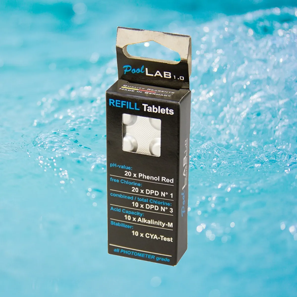 Refill sett til Pool Lab og Scuba II