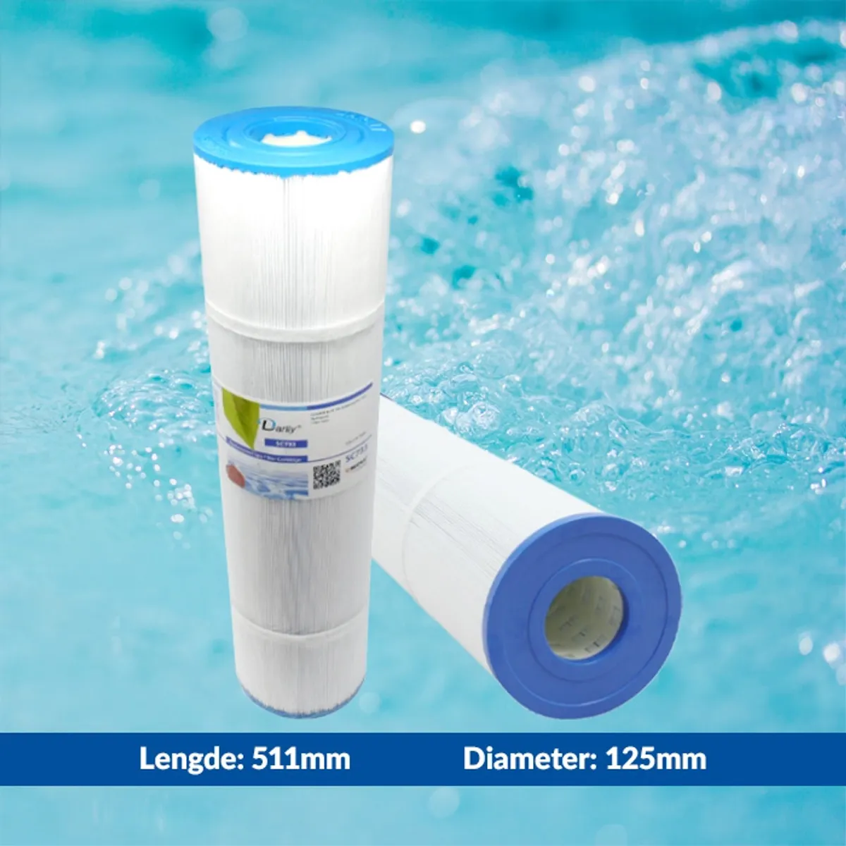 Spa filter 75 sq. ft. u/ gjenger, vaskbart (Coast / Hydropool)