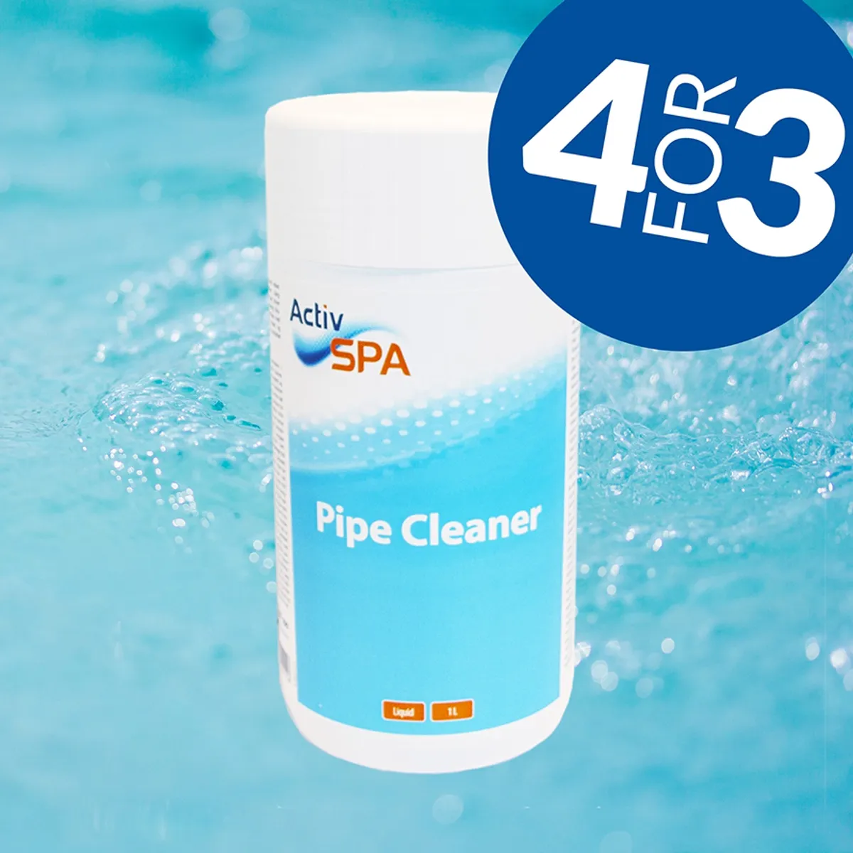 ActivSPA Pipe Cleaner, 1 ltr. - 4pk