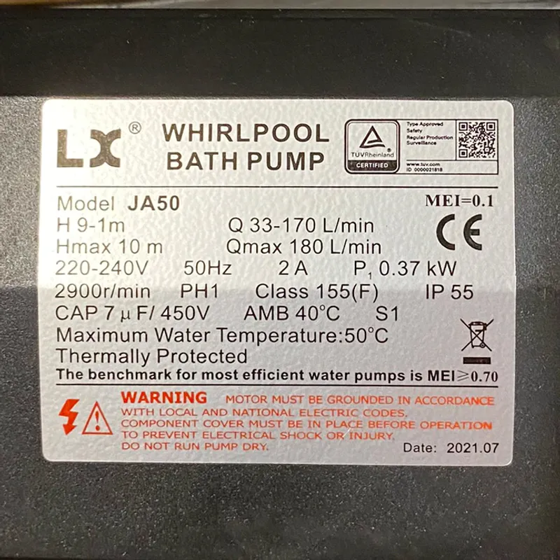Sirkulasjonspumpe LX-JA 50